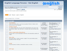 Tablet Screenshot of forum.hotenglish.com.br